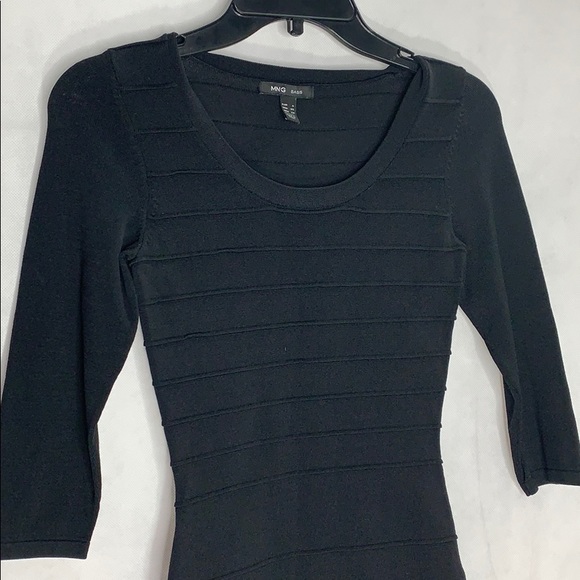 Black MNG basics stretchy dress size xs - Picture 2 of 5